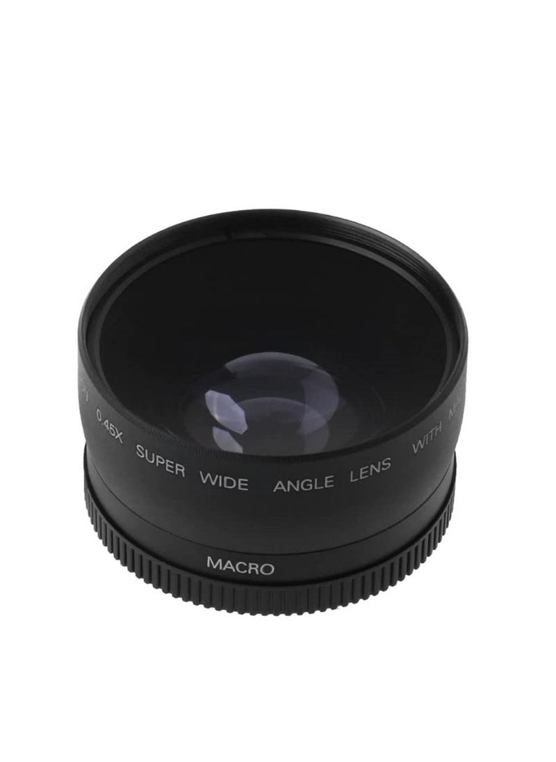 Wide Angle Lens 58mm 0.45X Optical Glass Universal Conversion Macro Lens DSLR Camera Close Up Lens Storage Pouch for Digital Camera 58mm Lens Mount for Canon/Nikon/Sony Camera  - Image 5