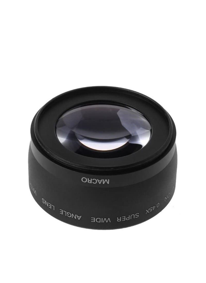 Wide Angle Lens 58mm 0.45X Optical Glass Universal Conversion Macro Lens DSLR Camera Close Up Lens Storage Pouch for Digital Camera 58mm Lens Mount for Canon/Nikon/Sony Camera  - Image 4