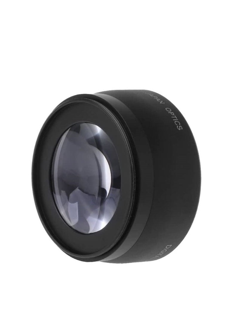 Wide Angle Lens 58mm 0.45X Optical Glass Universal Conversion Macro Lens DSLR Camera Close Up Lens Storage Pouch for Digital Camera 58mm Lens Mount for Canon/Nikon/Sony Camera  - Image 2