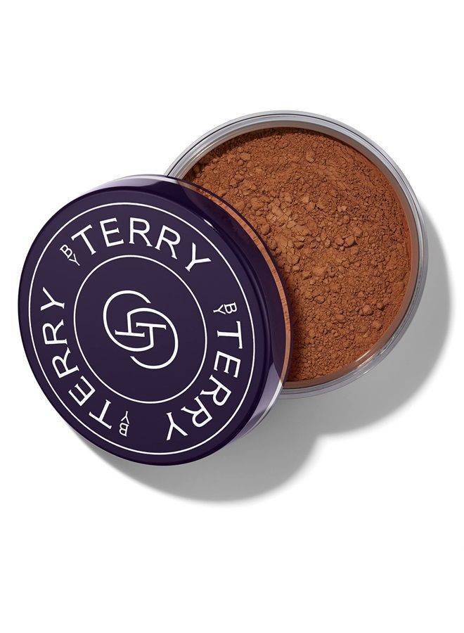 BY TERRY بودرة هيدرا-باودر الملونة بحمض الهيالورونيك، بودرة تثبيت الوجه غير الجافة، تخفي العيوب وتمنح لمسة مطفية، داكن، 0.35 أونصة - Image 2