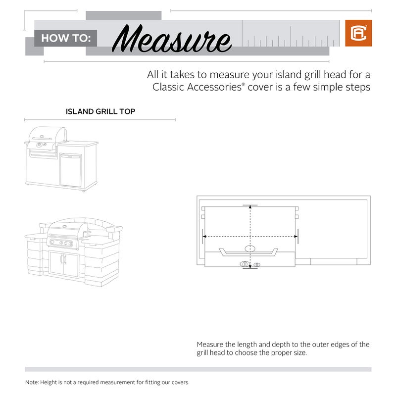 Classic Accessories Ravenna Water-Resistant 32 Inch Built-In BBQ Grill Top Cover, Taupe, Grill Cover, Grill Cover for Outdoor Grill, BBQ Cover - Image 4