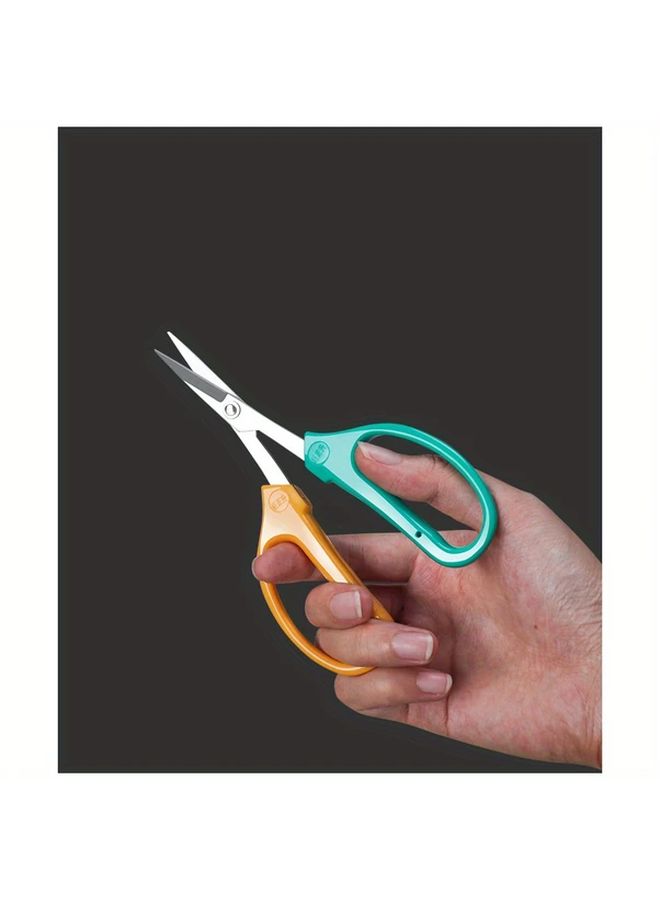 Yellow Green Stainless Steel Grape And Orchid Pruning Shears Durable Garden Scissors For Vines And Small Branches - Image 4