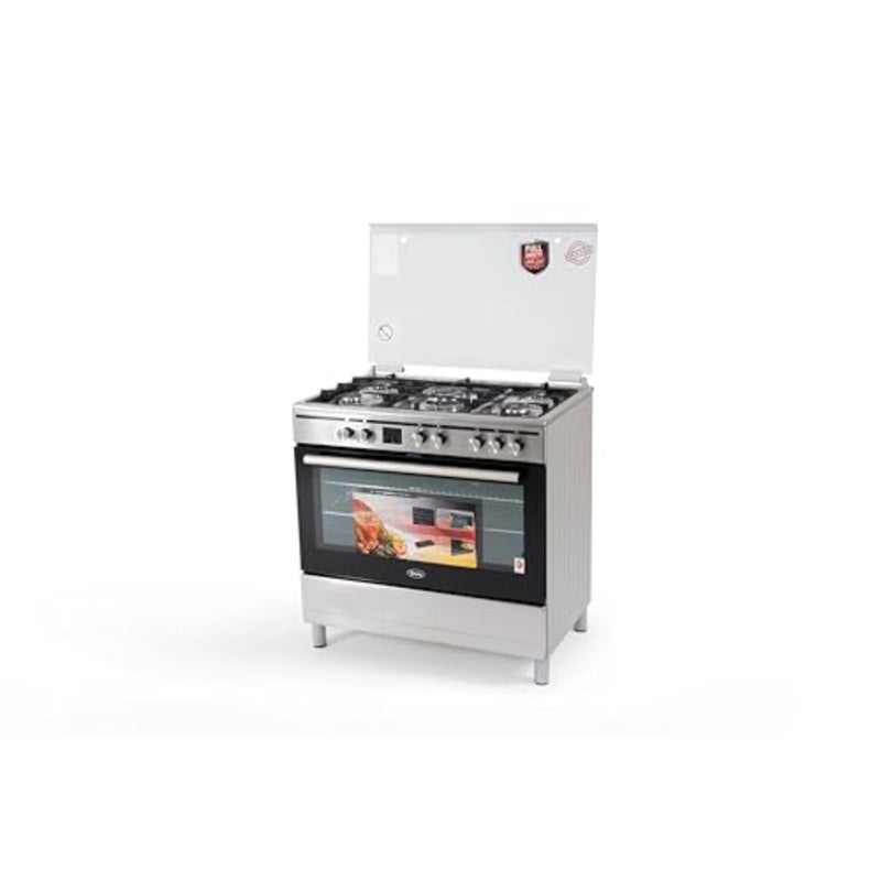 90X60 Combination Cooker, 5 gas burners, Stainless Steel,,1 Year Warranty - Image 5