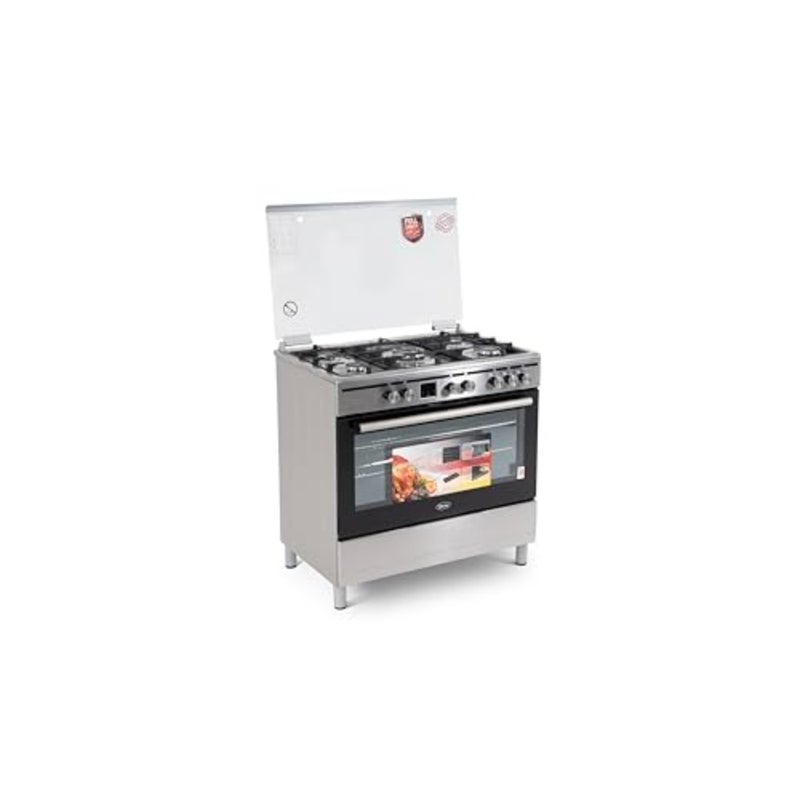90X60 Combination Cooker, 5 gas burners, Stainless Steel,,1 Year Warranty - Image 4
