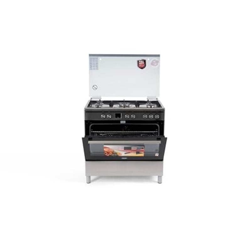 90X60 Combination Cooker, 5 gas burners, Stainless Steel,,1 Year Warranty - Image 2