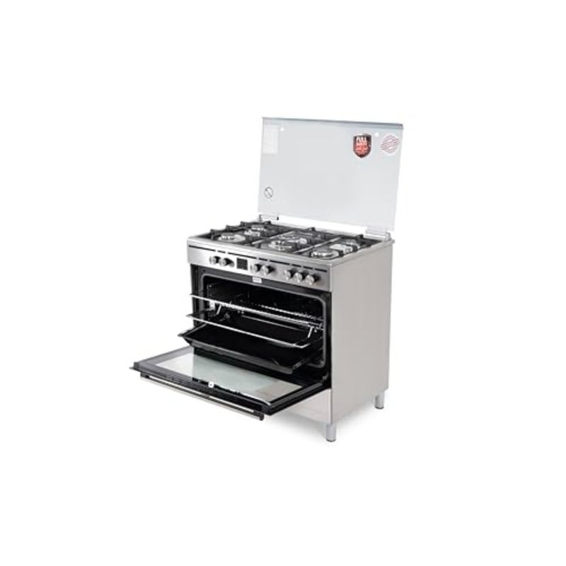 90X60 Combination Cooker, 5 gas burners, Stainless Steel,,1 Year Warranty - Image 3