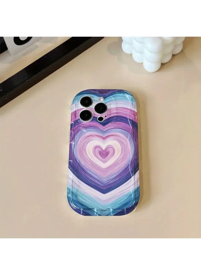 Mixed Color 4 Wavy Clear Shock Resistant Soft Phone Case For IPhone 14 Pro Max - Image 5