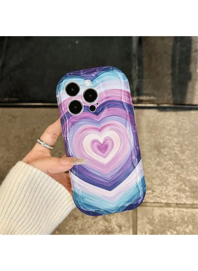 Mixed Color 4 Wavy Clear Shock Resistant Soft Phone Case For IPhone 14 Pro Max - Image 4