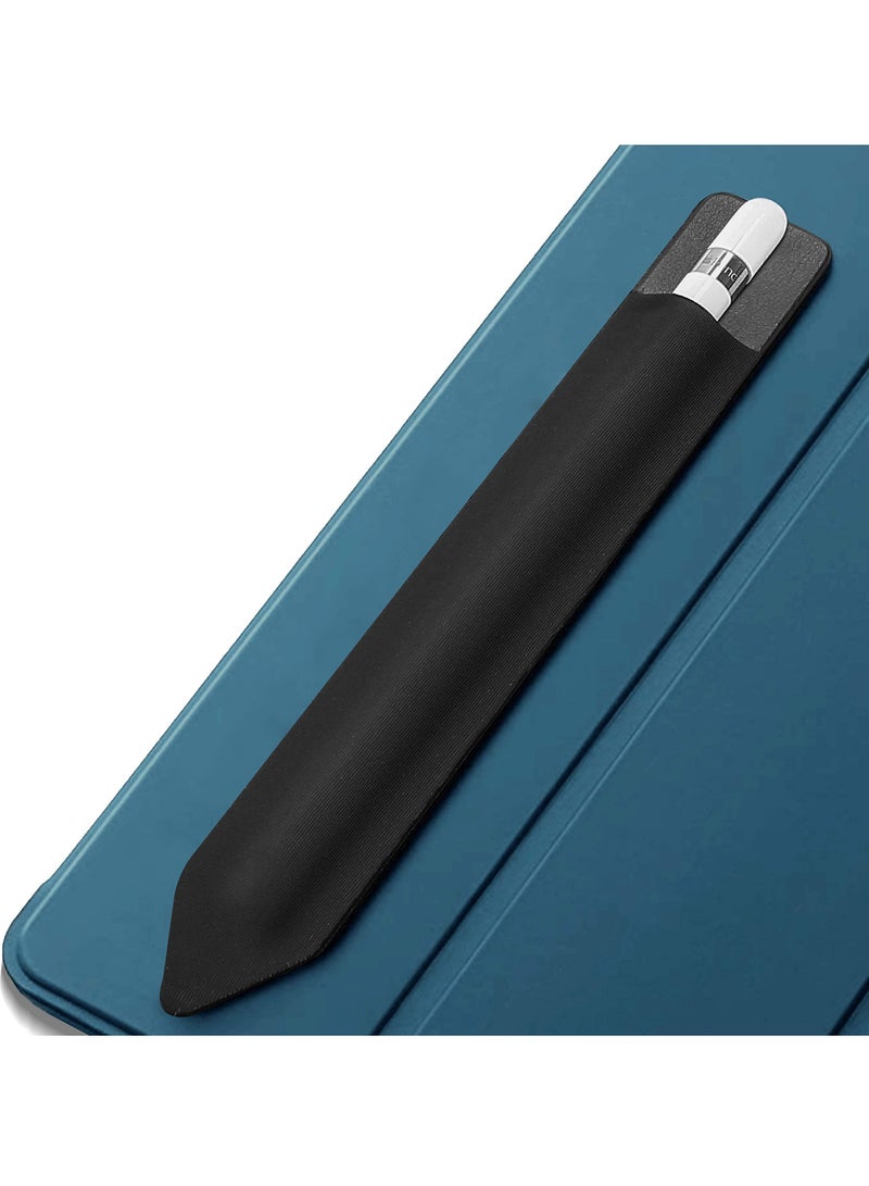 Procase Pencil Holder Sticker Stylus Sleeve Ipad Screen Pen Protective Pouch Adhesive Sleeve for Ipad Stylus Pens 1st and 2nd Gen Black - Image 1