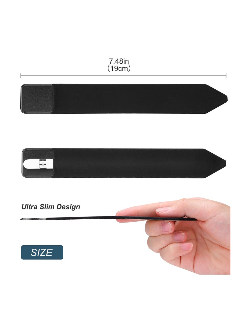 Procase Pencil Holder Sticker Stylus Sleeve Ipad Screen Pen Protective Pouch Adhesive Sleeve for Ipad Stylus Pens 1st and 2nd Gen Black - Image 2