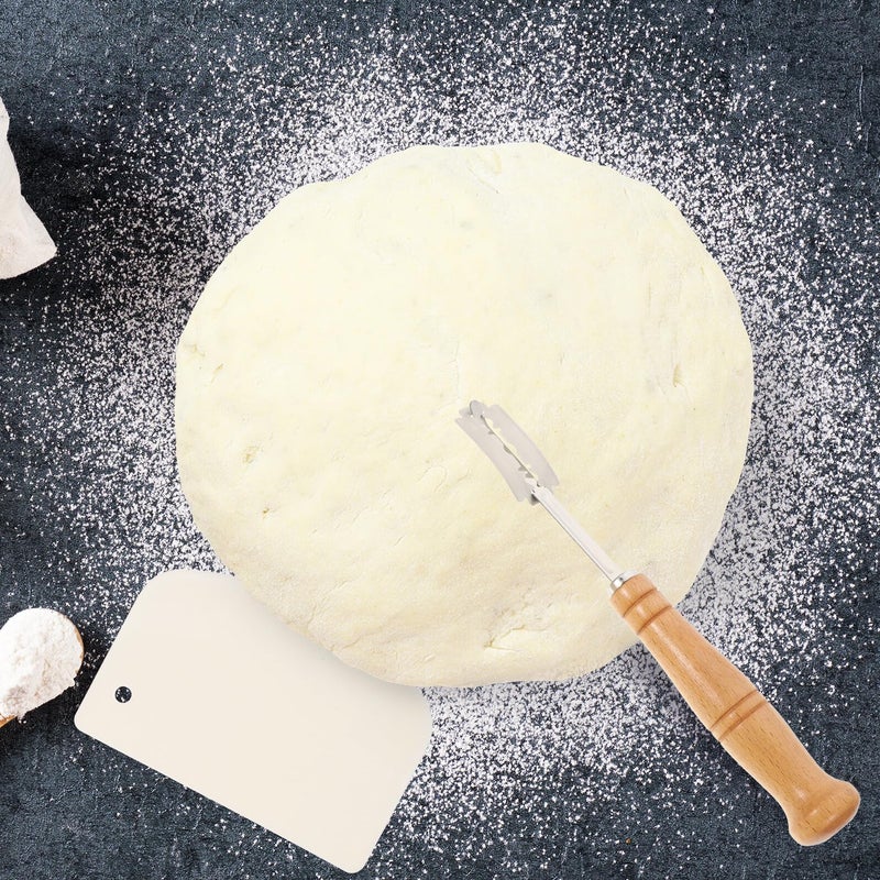 Bread Baking Kit with 5 Blade Knife Scraper Whisk and Protective Sheath - Image 5