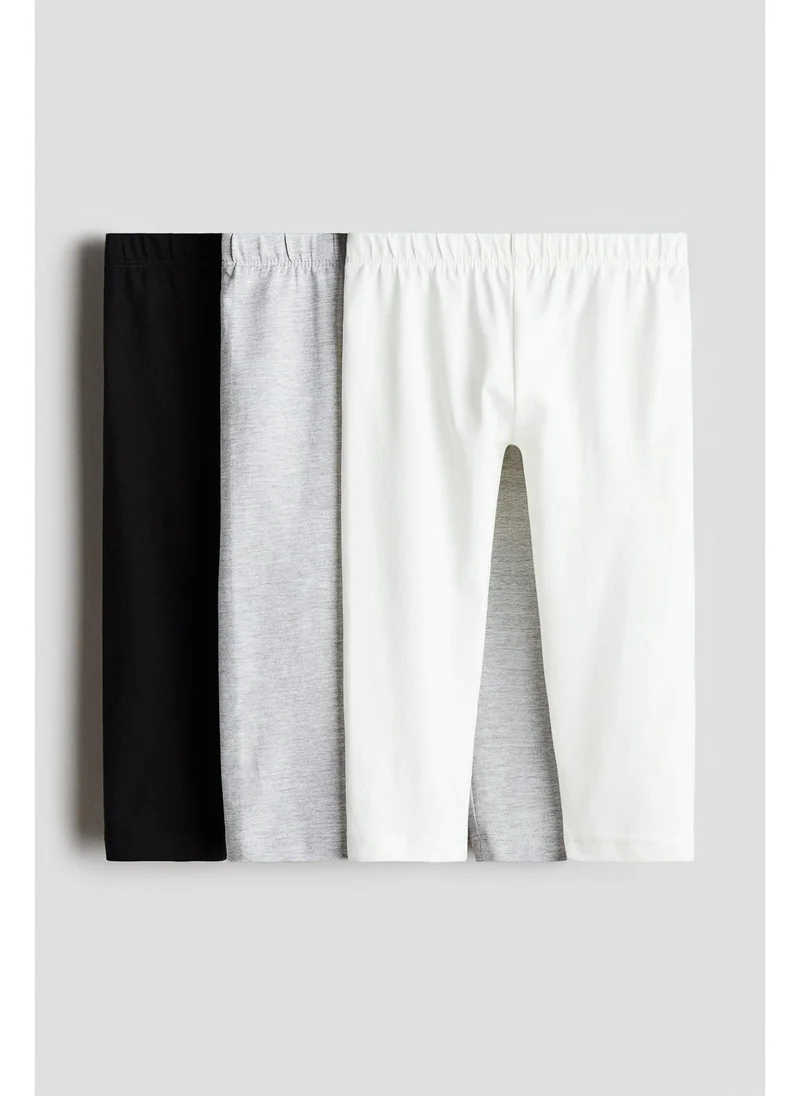 H&M 3-pack cotton leggings
