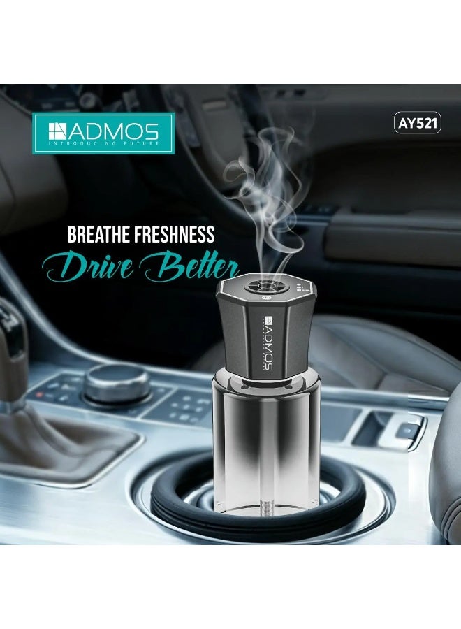 أدموس معطر جو سيارة ذكي وموزع روائح  AY521، سعة 120 مل، للسيارات والمساحات الصغيرة - Image 1