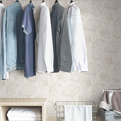 NuWallpaper Silver Hikarigaoka Peel and Stick Wallpaper, NUS3578 - Image 4