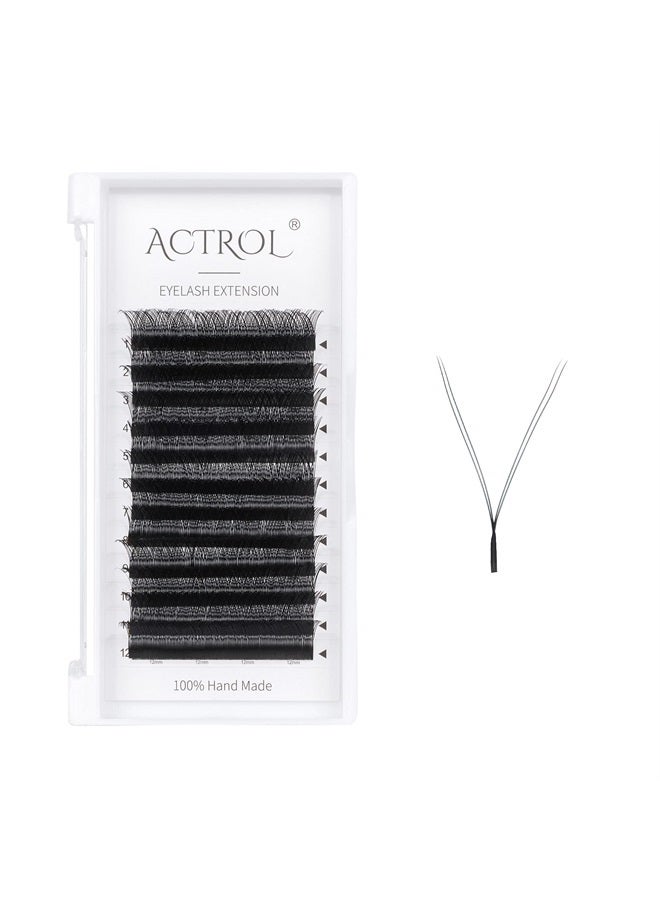 ACTROL YY Eyelashes Extension Lashes Black C Curl 0.05mm 14mm Lash Volume Extension Easy Fans Y Shaped Premade Soft Eyelashes Supply - Image 1