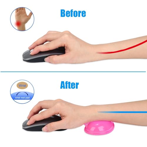 ABRONDA Gel Keyboard & Mouse Wrist Rest Set - Keyboard Wrist Rest Pad & Mouse Support for Office Gaming Pad Computer Laptop Ergonomic Comfortable Pain Relief- Pad Set (Mouse Support Only) - Image 4