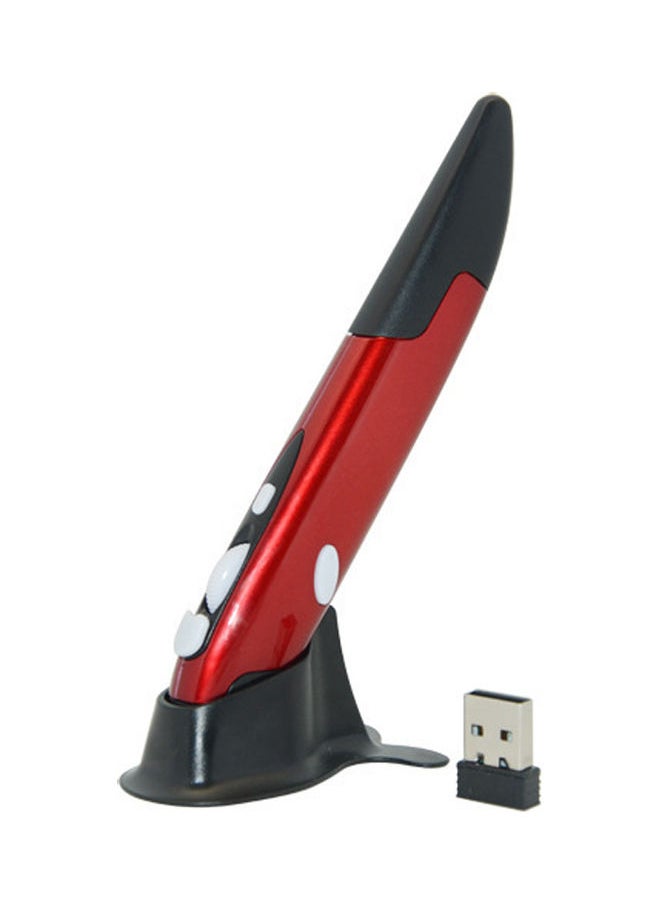 NIBEMINENT Universal USB Wireless Mouse Red/Black 