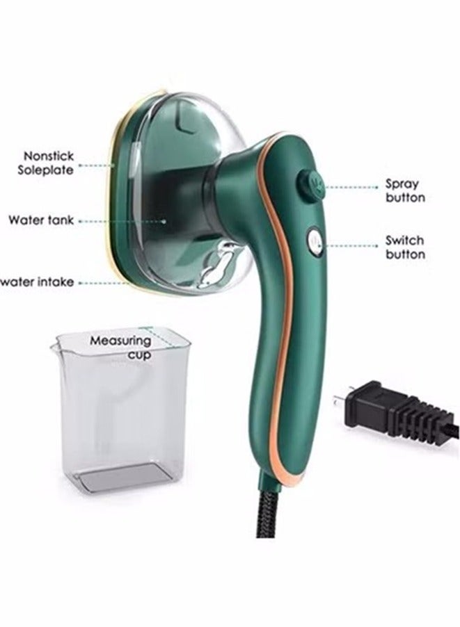 Gonice Mini Iron for Clothes, Portable Travel Iron Support Dry Wet Ironing, Steam Iron Handheld Ironing Machine (Dark Green)  - Image 4