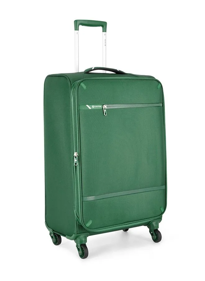 كارلتون 4 WHEELS CARLTON AMBERLITE FOLIAGE GREEN SOFTSIDE MEDIUM TROLLEY BAG - CA 150J467149