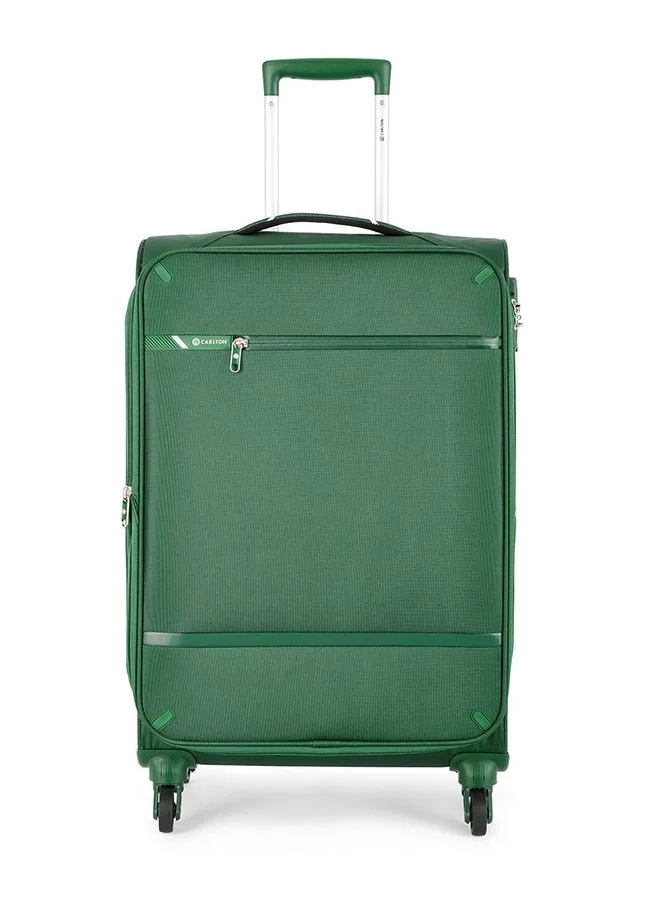 كارلتون 4 WHEELS CARLTON AMBERLITE FOLIAGE GREEN SOFTSIDE MEDIUM TROLLEY BAG - CA 150J467149