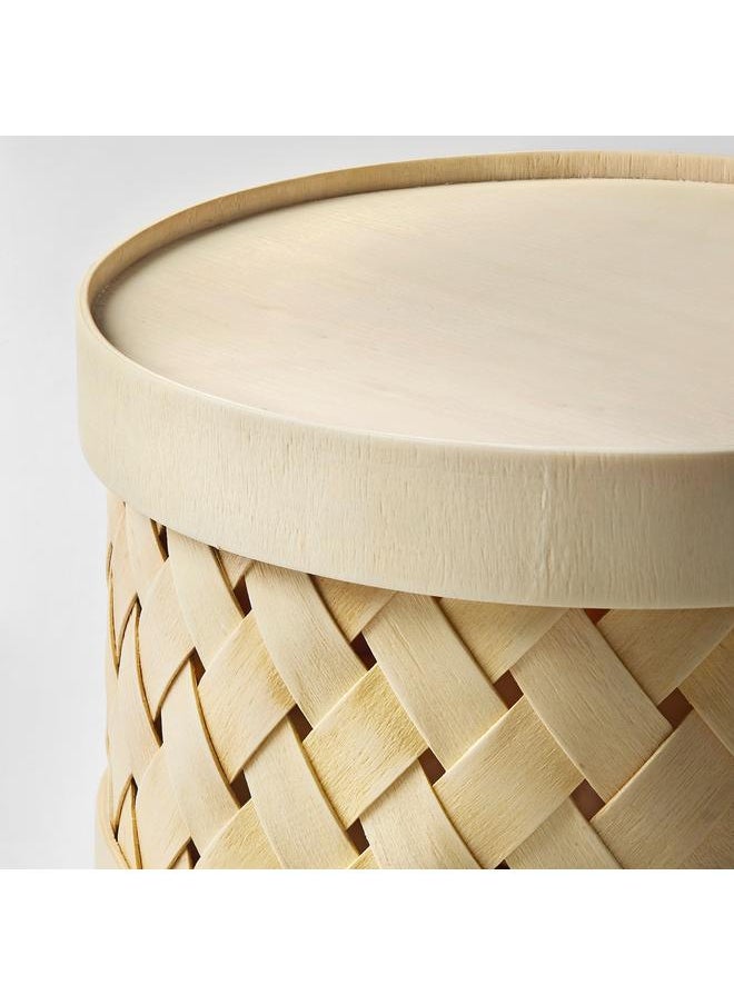 Generic Basket with lid set of 2, poplar  - Image 3