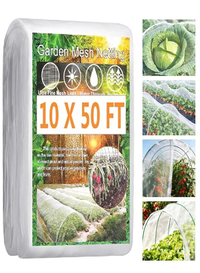 Fippy Garden Mesh Netting, Insect Netting Mesh Garden Netting，Garden Vegetable Plant Protect Netting for Vegetables, Fruits (10 X 50FT) - Image 1