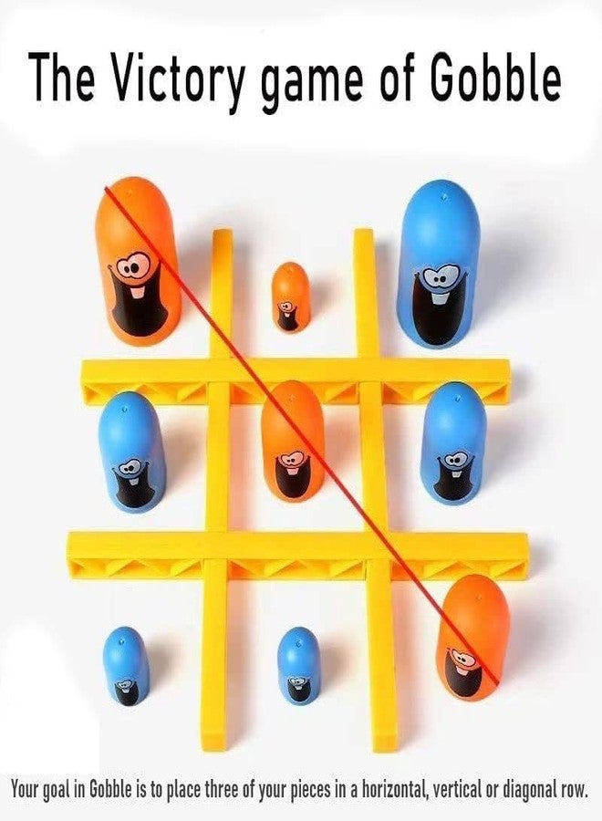 Rahasya Enterprise Gobble Board Game, Learning Toys for 2+ Year Old, Tic Tac Toe Game, Brain Games for Kids 5 Years, Strategy Board Games, Board Games for Adults, Kids Brain Development Toys - Image 5