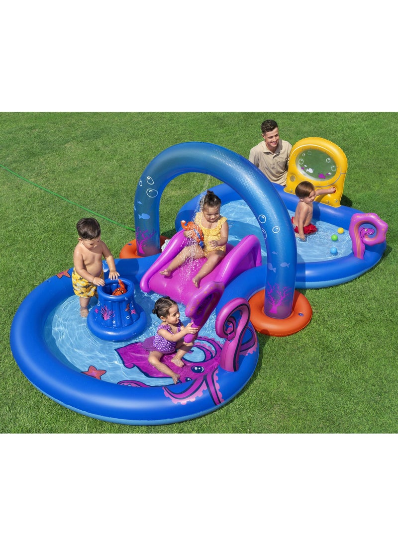 Bestway Bestway Play Center Sea Odyssey 330x188x117cm | Kiddie Pool with Slide | Inflatable Pool for Toddlers and Kids  - Image 2