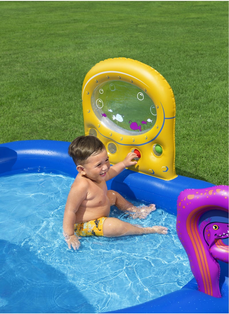 Bestway Play Center Sea Odyssey 330x188x117cm | Kiddie Pool with Slide | Inflatable Pool for Toddlers and Kids
