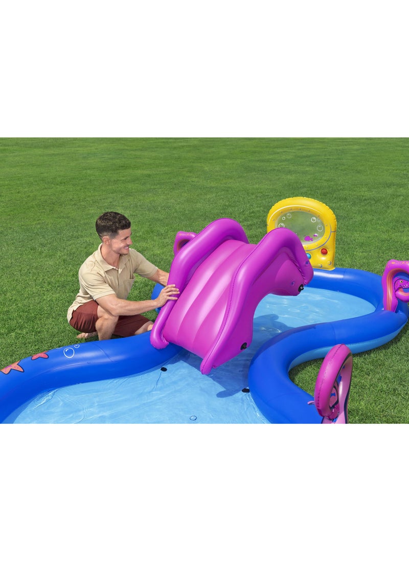 Bestway Play Center Sea Odyssey 330x188x117cm | Kiddie Pool with Slide | Inflatable Pool for Toddlers and Kids