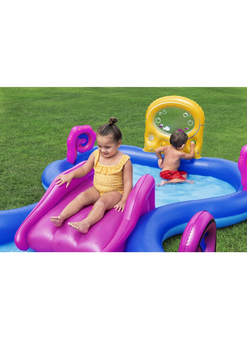 Bestway Play Center Sea Odyssey 330x188x117cm | Kiddie Pool with Slide | Inflatable Pool for Toddlers and Kids