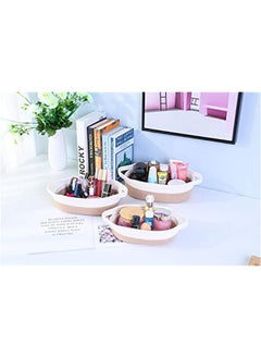 MIXDE Ellipse Storage Basket 5-piece Set- Natural Cotton Rope Woven Baskets for Organizing Small Basket Bins Storage, Dog Toy Baskets with Handle, Cat Toy Box, Bathroom Organization Bin Briwn  - Image 3