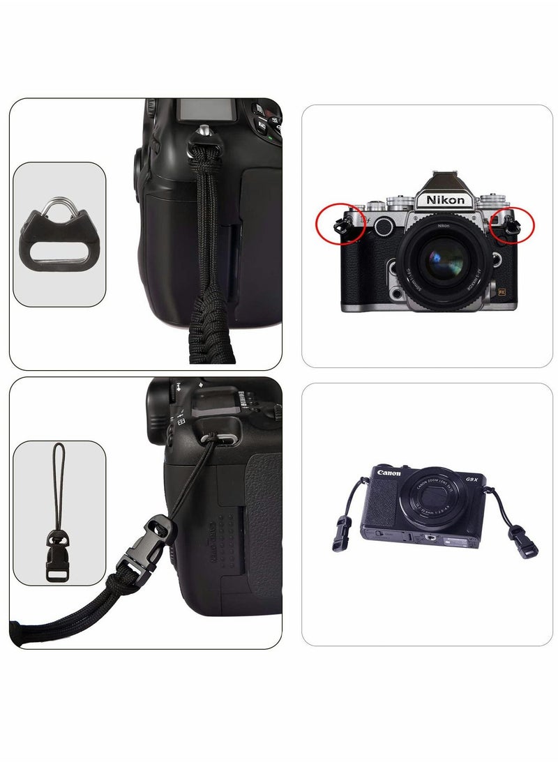SYOSI - Quick Release Anchor Chain for Camera Strap, Camera Shoulder Strap Conversion Buckle Triangle Ring Strap Buckle Accessories - Image 1