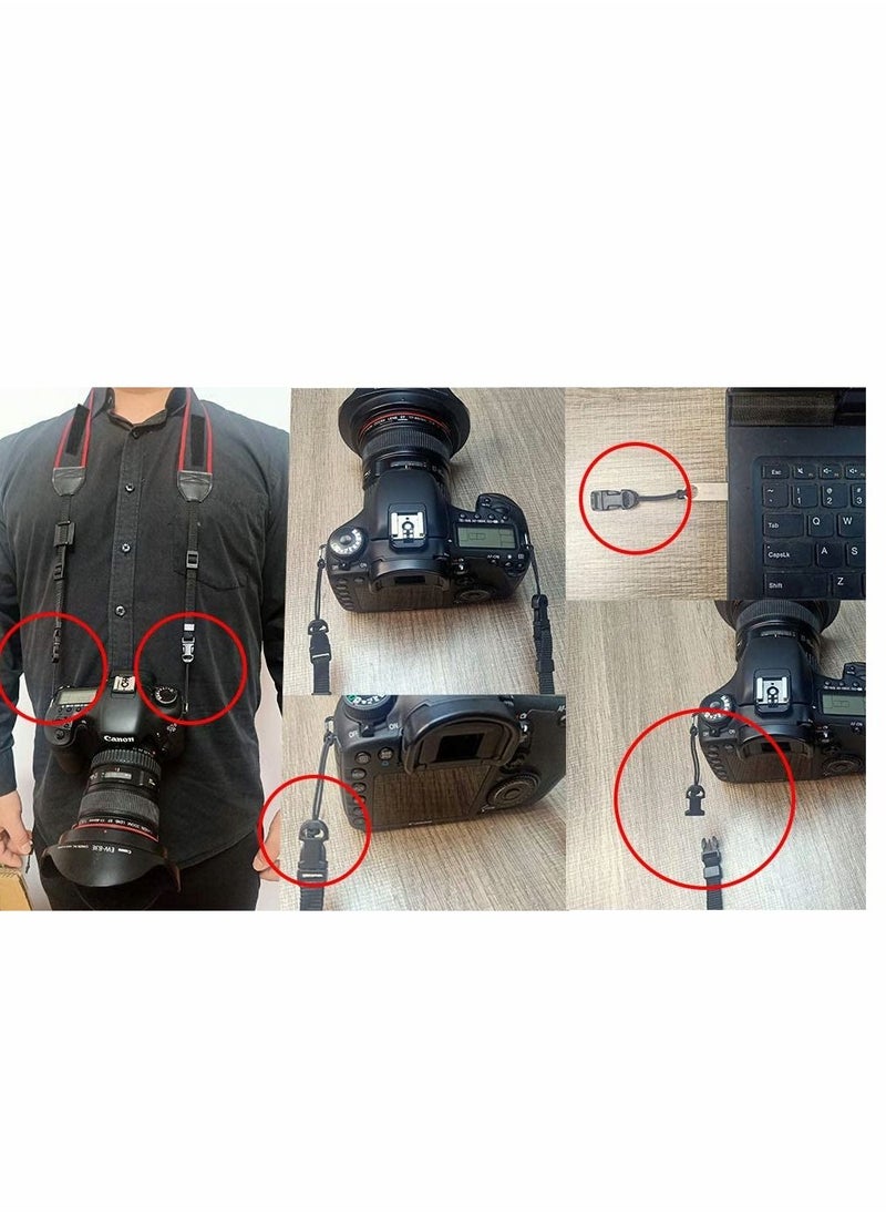 SYOSI - Quick Release Anchor Chain for Camera Strap, Camera Shoulder Strap Conversion Buckle Triangle Ring Strap Buckle Accessories - Image 1