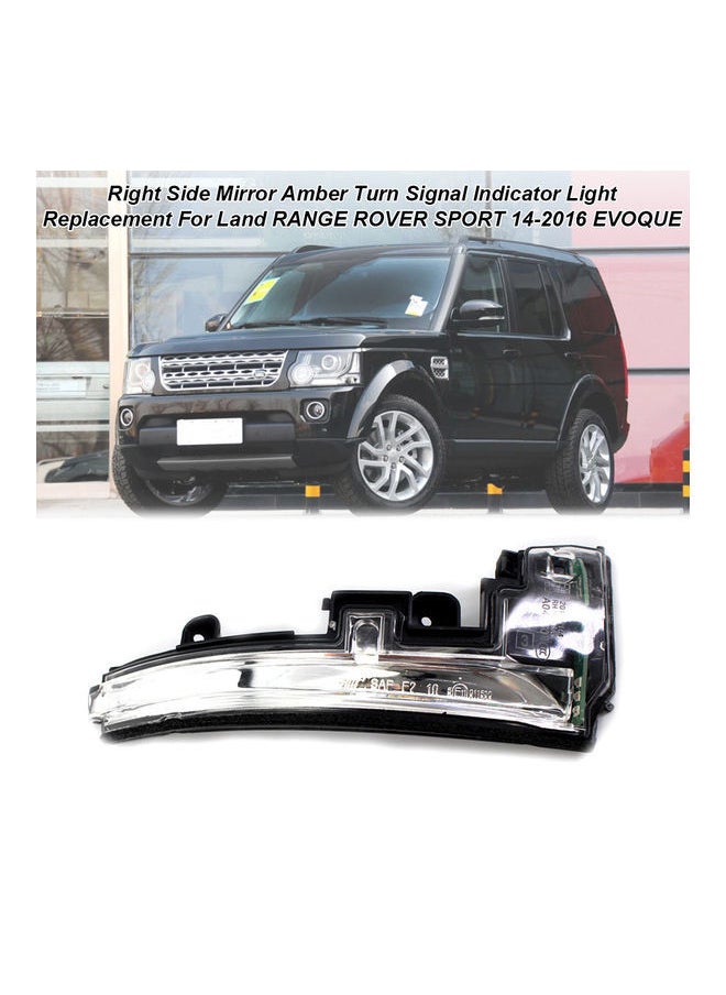 NIBEMINENT Right Side Rear View Mirror Amber Turn Signal Indicator Light Replacement For Land RANGE ROVER SPORT 14-2016 EVOQUE  - Image 5