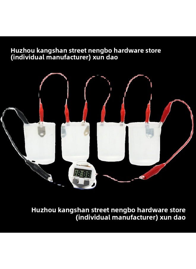 Children's Science Experiment Materials, Fruits And Vegetables, Fruit Batteries, Potato Power Generation, Primary School Students' Stem Physics And Technology Small Production-Color:[send Tools] Material Pack