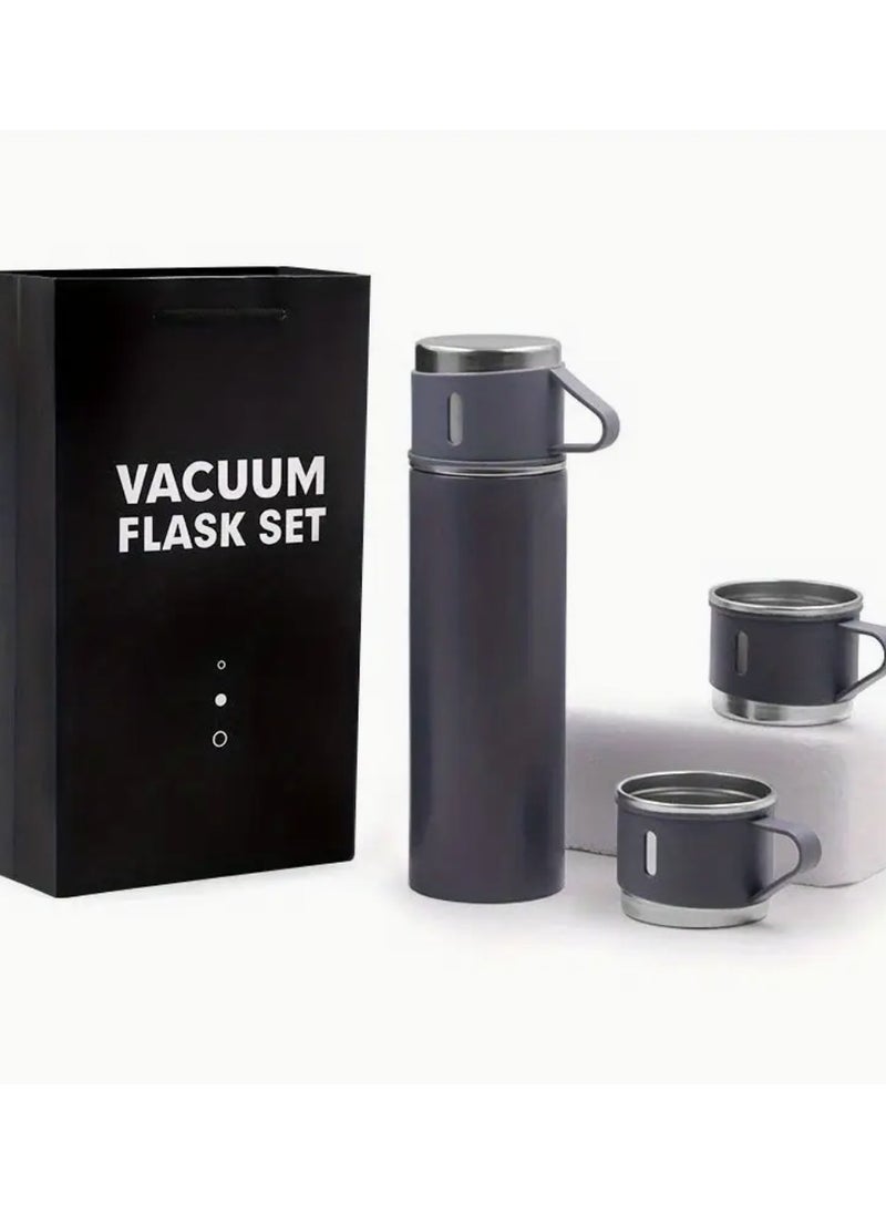 Generic - Thermal flask. Insulated bottle. Stainless steel cup. 500 ml capacity. Elegant design. Hot beverages. Cold beverages. 12 hours heat retention. 12 hours cold retention. Portable mugs. Rust-resistant stainless steel. Ideal. Cold beverage cup. Heat retention cup. Coffee cup. Juice cup. Travel-friendly. Home use. Coffee accessories. Multi-use mugs. - Image 1