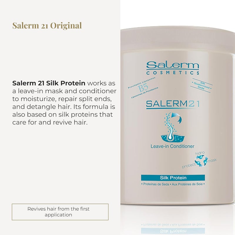 Salerm Cosmetics 21 Silk Protein Leave-In Conditioner - 1000 ml - Image 2