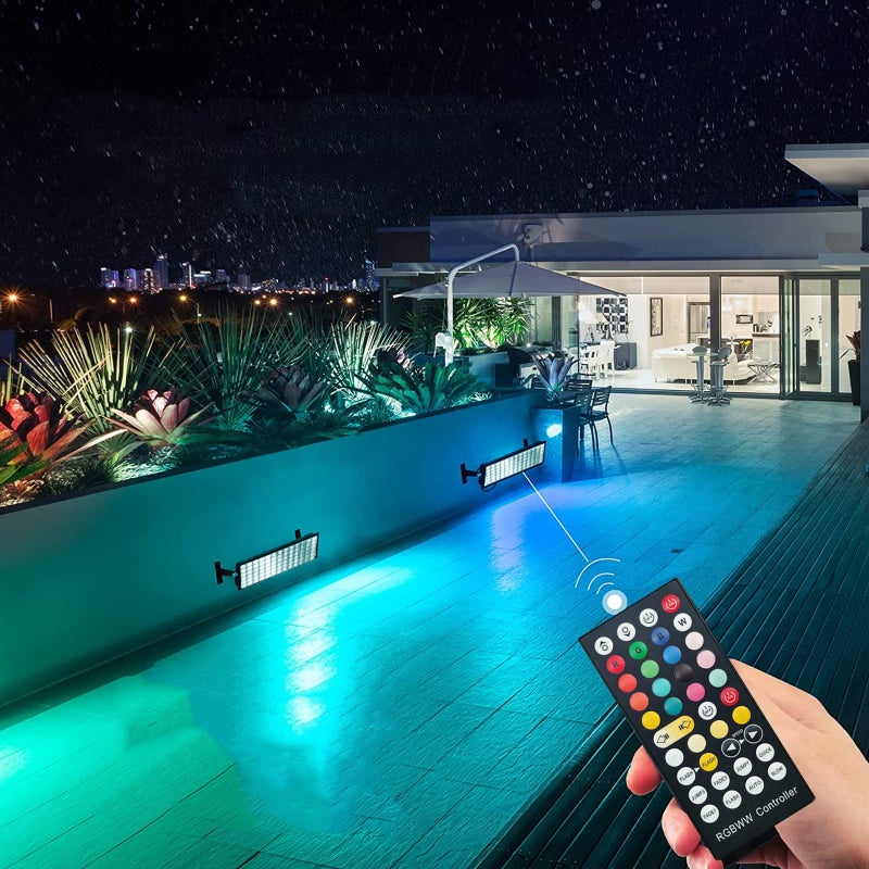 Dimmable RGBCW Wash Light Floodlight Outdoor Waterproof Wall Washer Light Stage Light Bar with Remote Control Smart APP Control for Villa Roadside Wedding Birthday Party Stage Lighting - Image 5