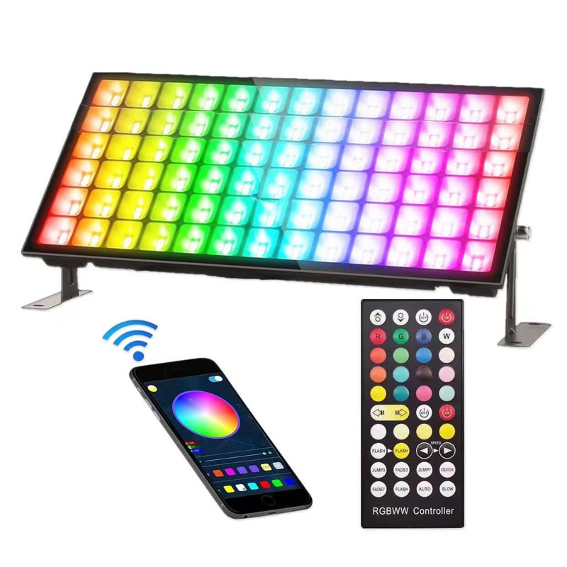 Dimmable RGBCW Wash Light Floodlight Outdoor Waterproof Wall Washer Light Stage Light Bar with Remote Control Smart APP Control for Villa Roadside Wedding Birthday Party Stage Lighting - Image 1