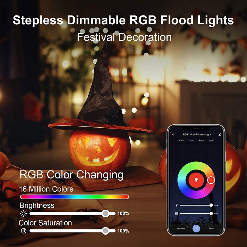 Dimmable RGBCW Wash Light Floodlight Outdoor Waterproof Wall Washer Light Stage Light Bar with Remote Control Smart APP Control for Villa Roadside Wedding Birthday Party Stage Lighting - Image 3