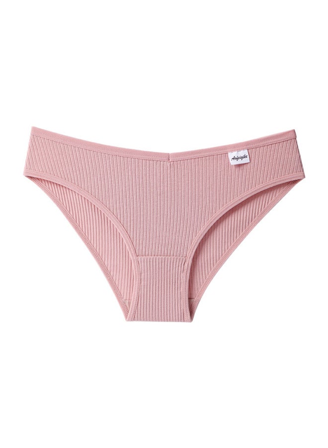 Pure Cotton Underwear Women's Style Mid-waist Girls' Student Briefs Women's Style Traceless Hip-lifting Briefs