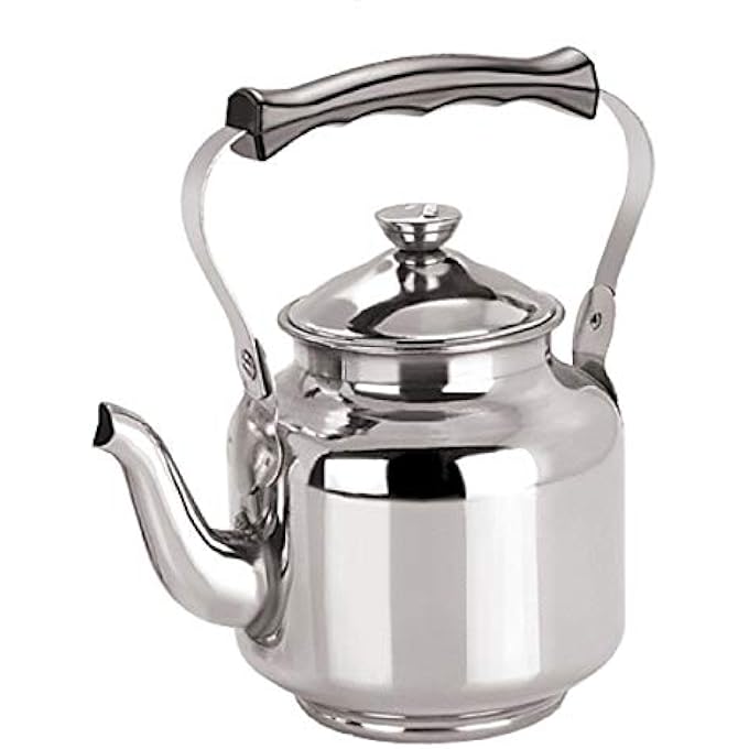 Kuber Industries Stainless Steel Tea KettleHot Water Kettle Capacity Upto 16 Cups Silver - Image 1