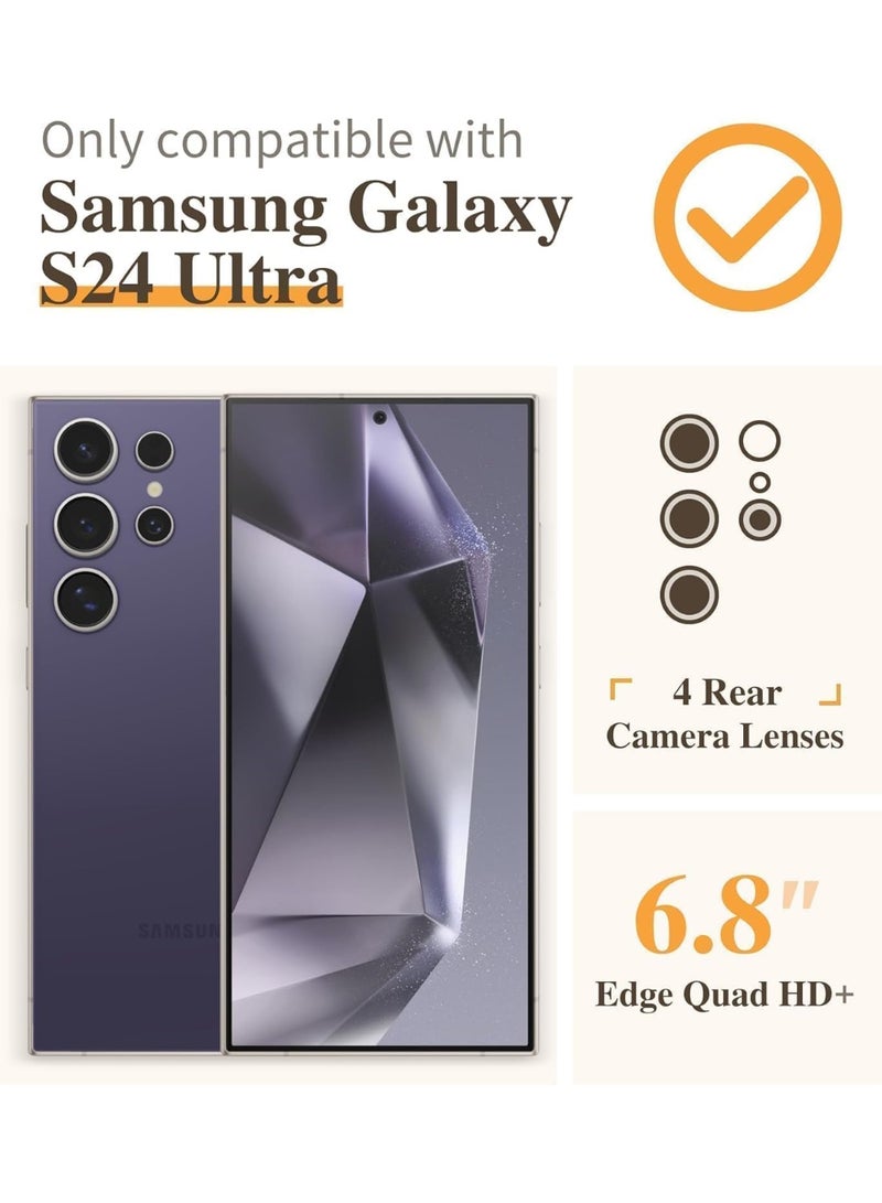 Samsung Galaxy S24 Ultra Case Crystal Clear Galaxy S24 Ultra Cover Slim Flexible TPU Airbag Bumper Shock Absorption Rubber Soft Silicone Case Cover Fit for Samsung Galaxy S24 Ultra 5G - Image 2