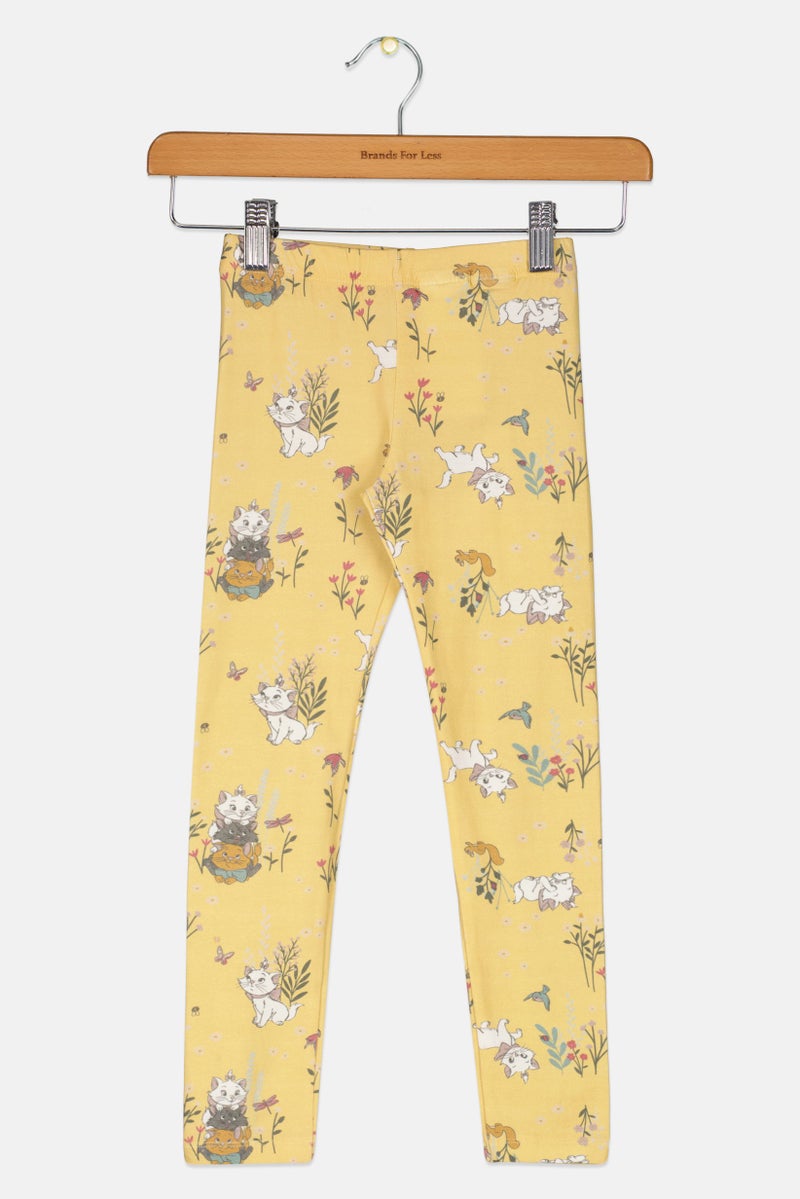 NAME IT Kids Girl Graphic Print Leggings, Multicolor - Image 2