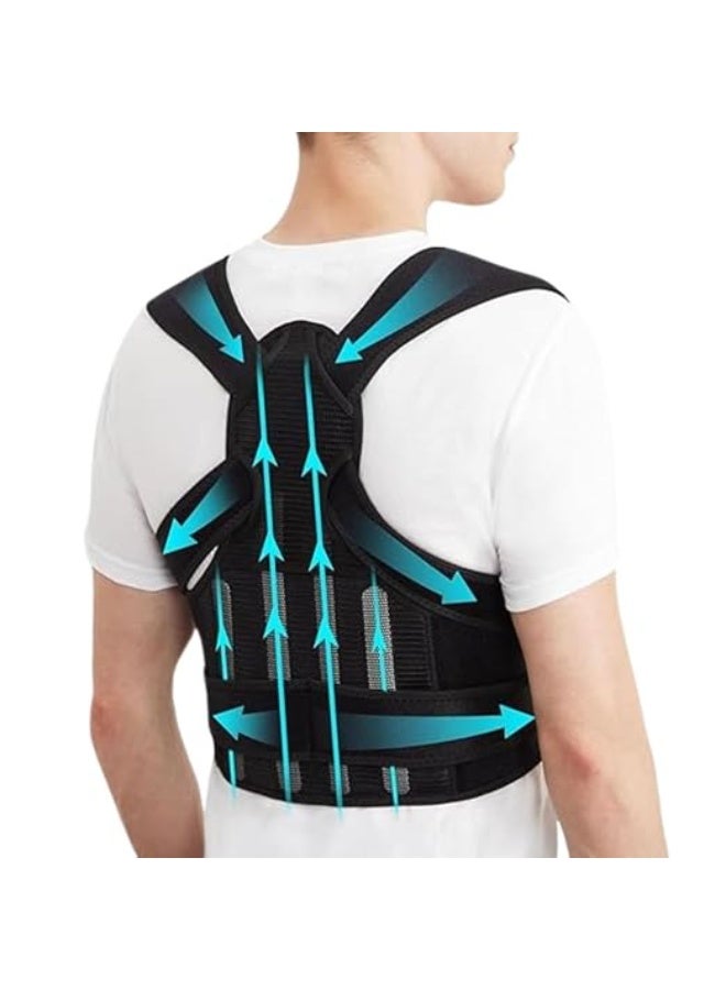 Back Posture Corrector Brace for Men & Women, Adjustable Upper and Lower Back Support, Shoulder Support, Posture Trainer, Size M - Image 5