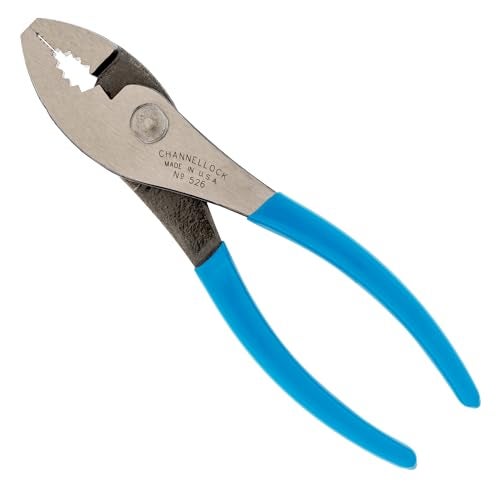 Channellock 526 6-Inch Slip Joint Pliers | Utility Plier with Wire Cutter | Serrated Jaw Forged from High Carbon Steel for Maximum Grip on Materials | Specially Coated for Rust Prevention| Made in USA - Image 1