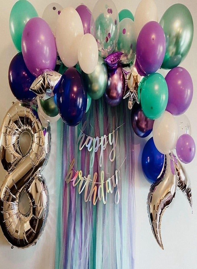 Goldedge Goldedge Number 1, 32 Inch Number Balloons Foil Silver - Glamorous Party Decorations for Birthdays, Anniversaries, and Special Events  - Image 4