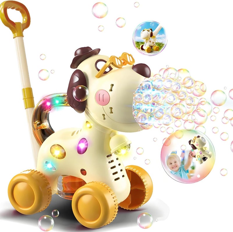 jjojcll Automatic Bubble Machine for Toddlers: Portable Dog Bubble Maker Blower Toys for 3+ Year Old Boy Girl Kids Outdoor Toys for Easter Party Birthday - Image 1