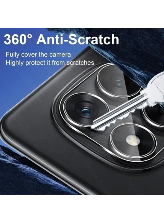 2 In 1Tempered Glass and Camera Lens Protector for Redmi 14T, HD Clear 9H Hardness [Case Friendly] Film Bubble Free - Image 2